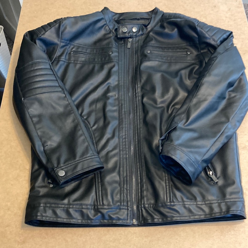 Blackout (Original brand) leather jacket, with fleece lining